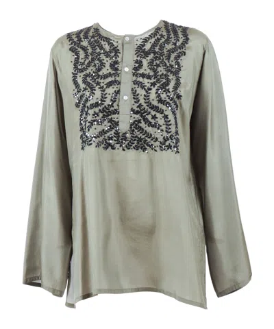 P.a.r.o.s.h . Sequin Embellished Blouse In Multi