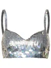 P.A.R.O.S.H SEQUIN EMBELLISHED BUSTIER TOP