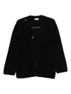 P.a.r.o.s.h Sequin-embellished Cardigan In Black