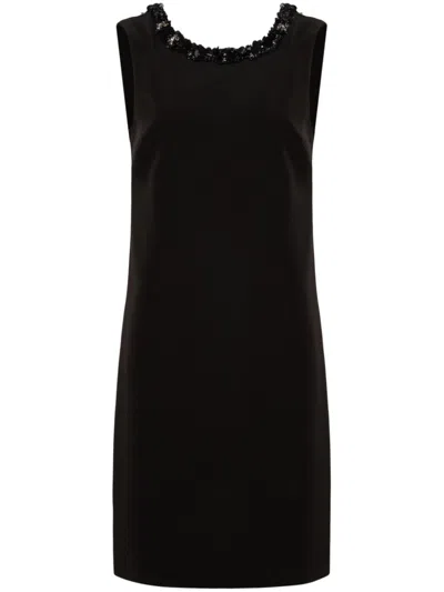 P.a.r.o.s.h Parosh Sequin Embellished Column Dress In Black
