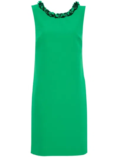 P.a.r.o.s.h Sequin-embellished Column Dress In Green