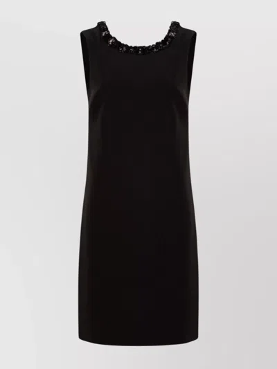 P.A.R.O.S.H SEQUIN-EMBELLISHED CREPE COLUMN DRESS