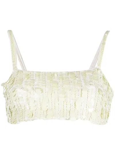 P.A.R.O.S.H P.A.R.O.S.H. SEQUIN-EMBELLISHED CROP TOP