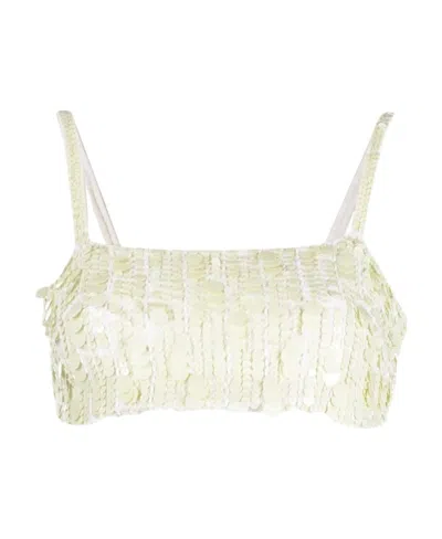 P.A.R.O.S.H SEQUIN-EMBELLISHED CROP TOP