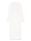 P.a.r.o.s.h Sequin-embellished Midi Dress In White