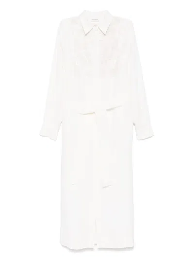P.a.r.o.s.h Sequin-embellished Midi Dress In White