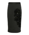 P.a.r.o.s.h Sequin-embellished Midi Skirt In Black