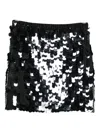 P.a.r.o.s.h Sequin-embellished Mini Skirt In Black