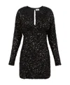 P.a.r.o.s.h Sequin-embellished Minidress In Black
