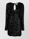 P.a.r.o.s.h Sequin-embellished Minidress Keyhole Detail