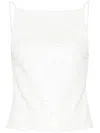 P.a.r.o.s.h Open-back Sequined Top In Green