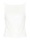 P.a.r.o.s.h Open-back Sequined Top In White