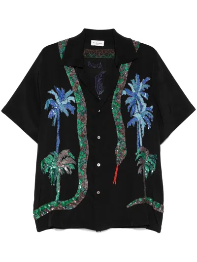 P.a.r.o.s.h Sequin-embellished Shirt In Black