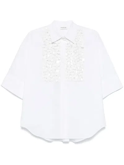 P.a.r.o.s.h Sequin-embellished Shirt In White