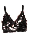 P.a.r.o.s.h Sequin-embellished Triangle Top In Multi