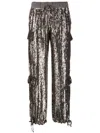 P.a.r.o.s.h Sequin-embellished Trousers In Grau