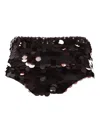 P.a.r.o.s.h Sequin-embellishment Shorts In Black