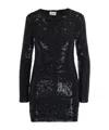 P.a.r.o.s.h Mini Abito Con Paillettes Nero In Black