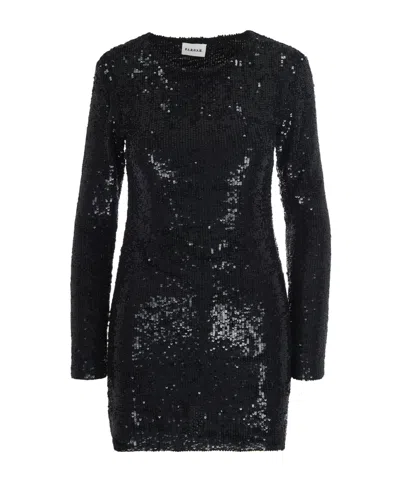 P.a.r.o.s.h Mini Abito Con Paillettes Nero In Black