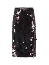 P.a.r.o.s.h Knee-length Skirt Featuring Sequin Embellishment In Brown