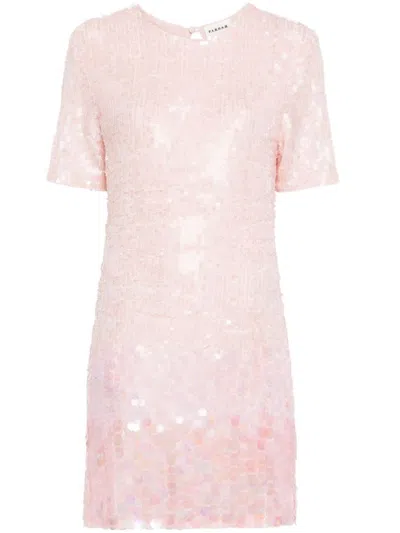 P.a.r.o.s.h . Sequin Mini Dress In Pink