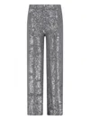 P.a.r.o.s.h Wide Leg Trousers Sequin Detail In Gray