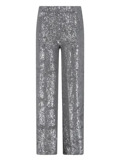 P.a.r.o.s.h Sequin Pants In Silver