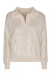 P.a.r.o.s.h Parosh Cotton Cozy Sweater For Comfort In White