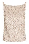 P.a.r.o.s.h Sequin-embellished Top In Nude