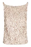 P.a.r.o.s.h Sequin-embellished Top In Nude