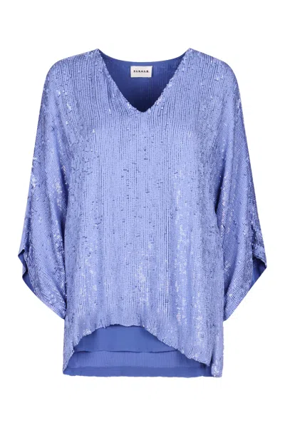 P.A.R.O.S.H PAROSH SEQUINED BLOUSE