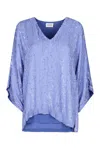 P.a.r.o.s.h Parosh Sequined Blouse In Purple