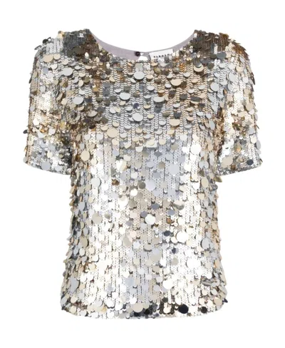P.a.r.o.s.h Sequined Blouse In White