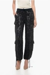 P.a.r.o.s.h Sequinned Straight-leg Cargo Trousers