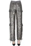 P.a.r.o.s.h P. A.r. O.s. H. Woman Pants Lead Size Xs Viscose, Pvc - Polyvinyl Chloride In Silver