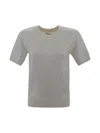 P.a.r.o.s.h Embellished Crewneck Knit Sweater In Cream