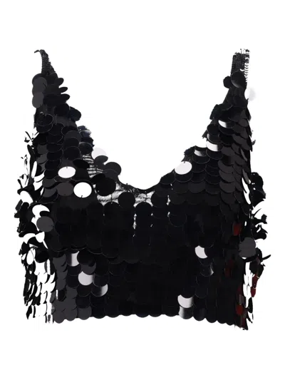 P.A.R.O.S.H SEQUINED CROP TOP