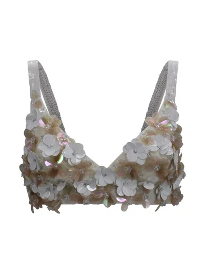 P.a.r.o.s.h Sequined Cropped Top In Multi