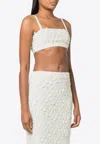 P.A.R.O.S.H SEQUINED CROPPED TOP