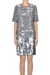 P.a.r.o.s.h Sequined Dress In Gray