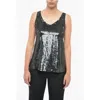 P.a.r.o.s.h Sequins Embroidery Tank Top