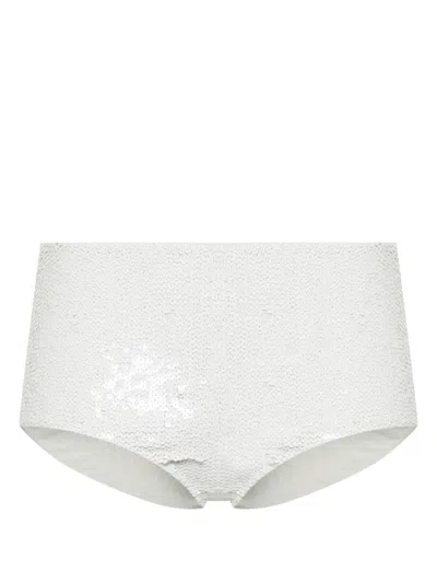 P.A.R.O.S.H P.A.R.O.S.H. SEQUINED HIGH-WAISTED BIKINI BOTTOMS