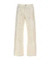 P.a.r.o.s.h . Sequin Embellished Jeans In Nude