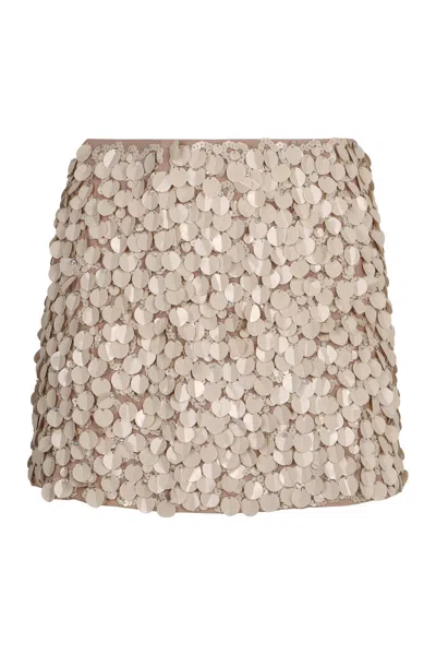 P.a.r.o.s.h Parosh Sequined Mini-skirt