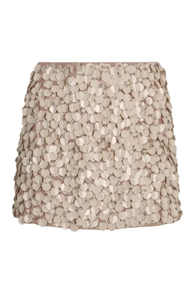 P.a.r.o.s.h . Sequined Mini-skirt
