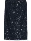 P.a.r.o.s.h Sequined Mini Skirt In Blue