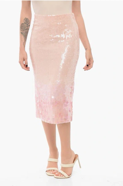 P.a.r.o.s.h Sequined Pencil Skirt