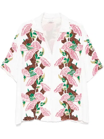 P.a.r.o.s.h Sequined Shirt In 白色