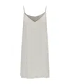 P.a.r.o.s.h Mini White Dress With All-over Paillettes In Viscose Woman In White