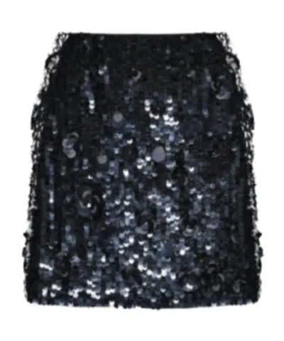 P.a.r.o.s.h Sequined Skirt In Black